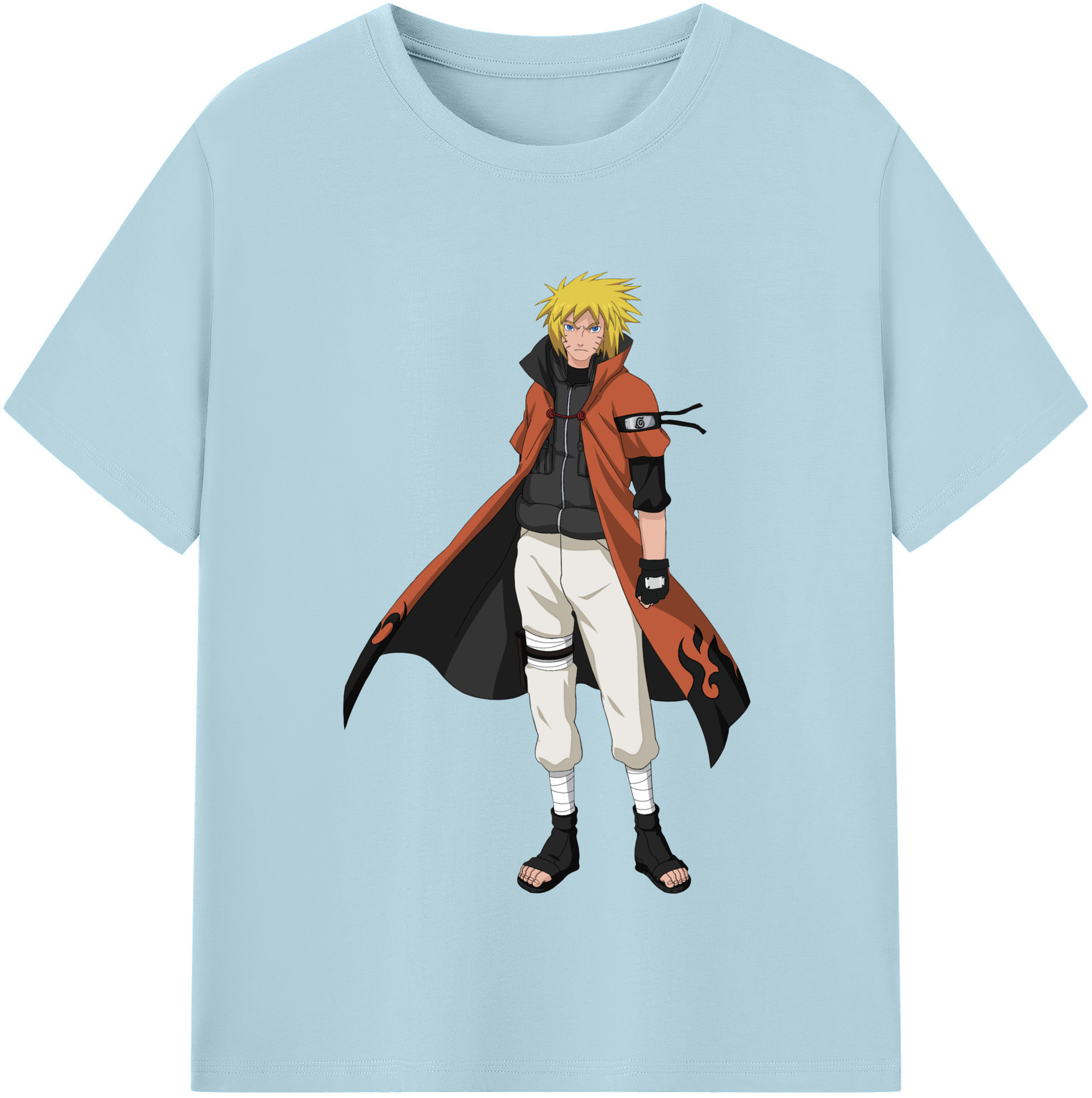 （画像用） NARUTO -ナルト- うずまき ナルト Uzumaki Naruto 綿100％半袖Tシャツ（フロントプリント）